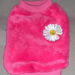 X-small, hot pink dog fleece